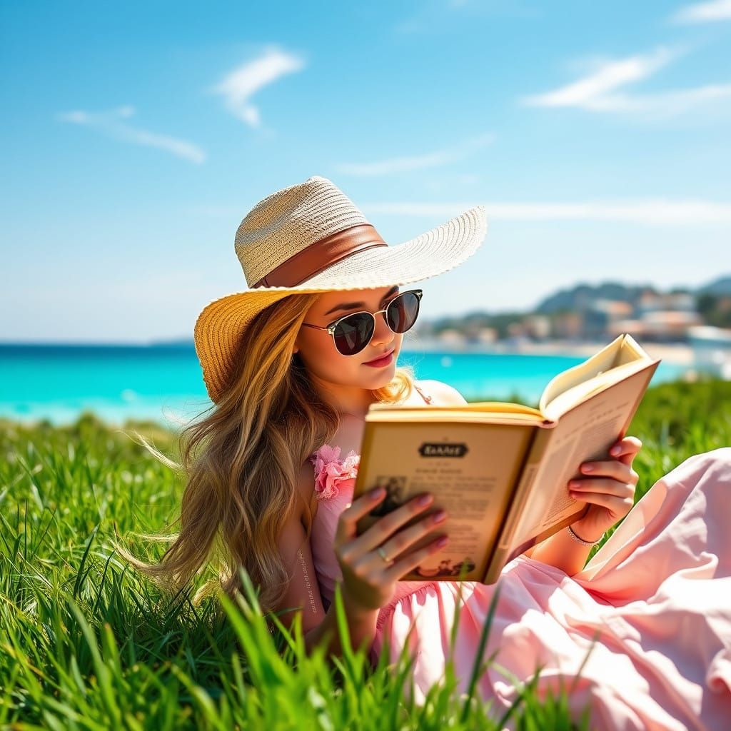 Reading in the sun! ☀️Utter bliss 💛  by @TravellerUK