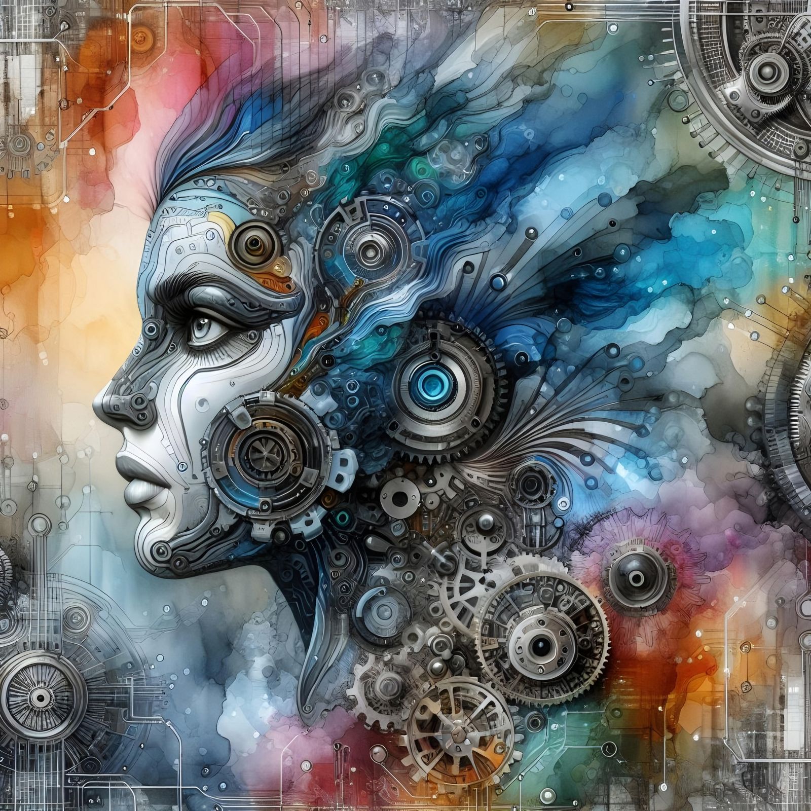 Alcohol Ink: Engineered Automata  by @FalleN 