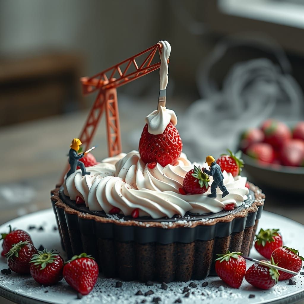 Chocolate Pie Construction: Matte Painting Concept Art