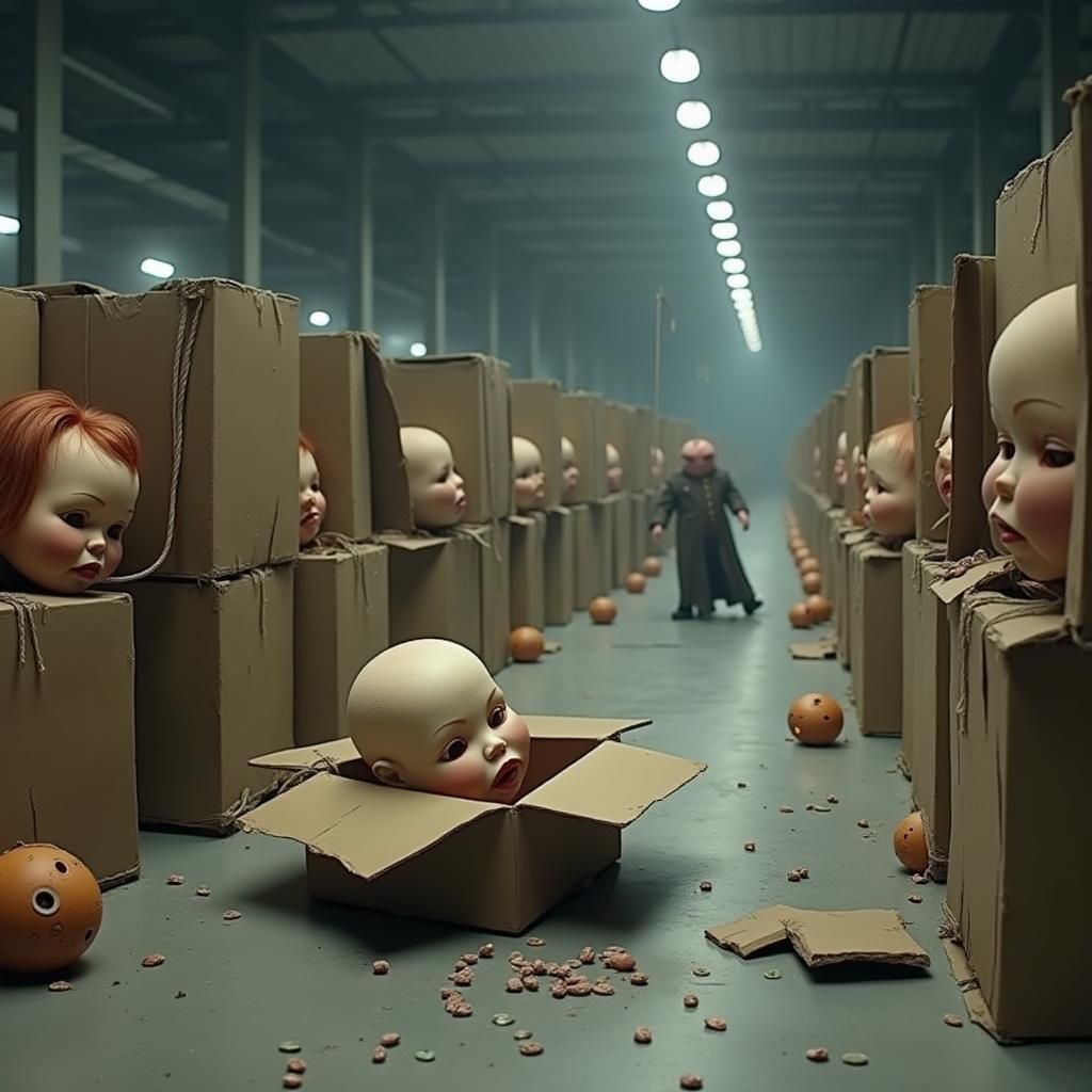 Rejected dolls' head.