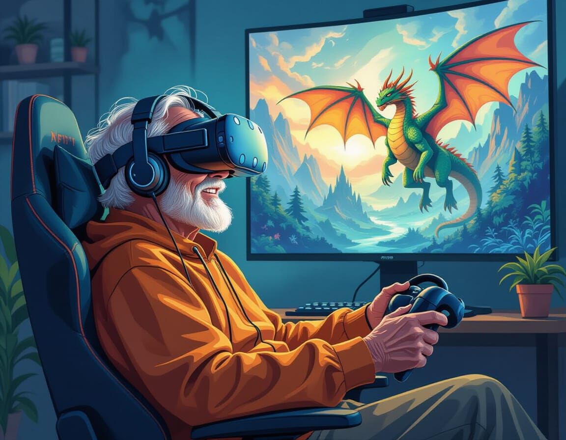 Grandpa still in the game !