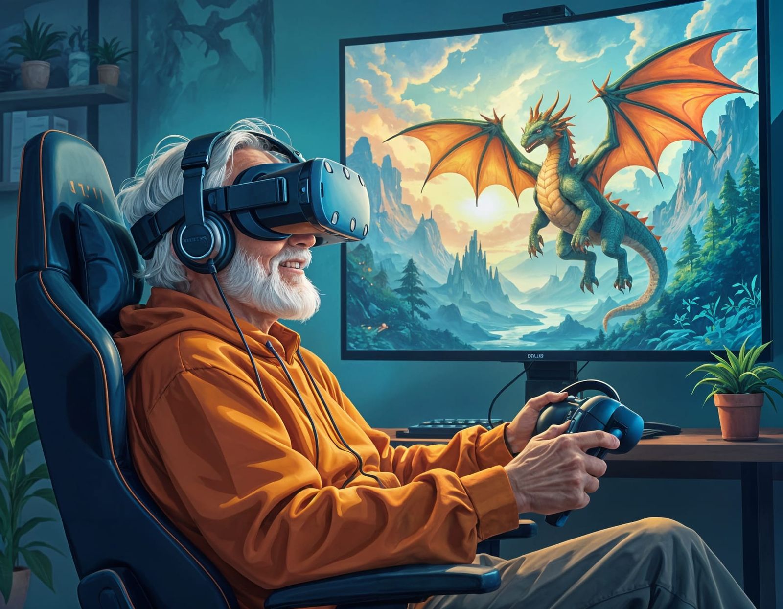 Grandpa still in the game !  by @Dreamer in Hell