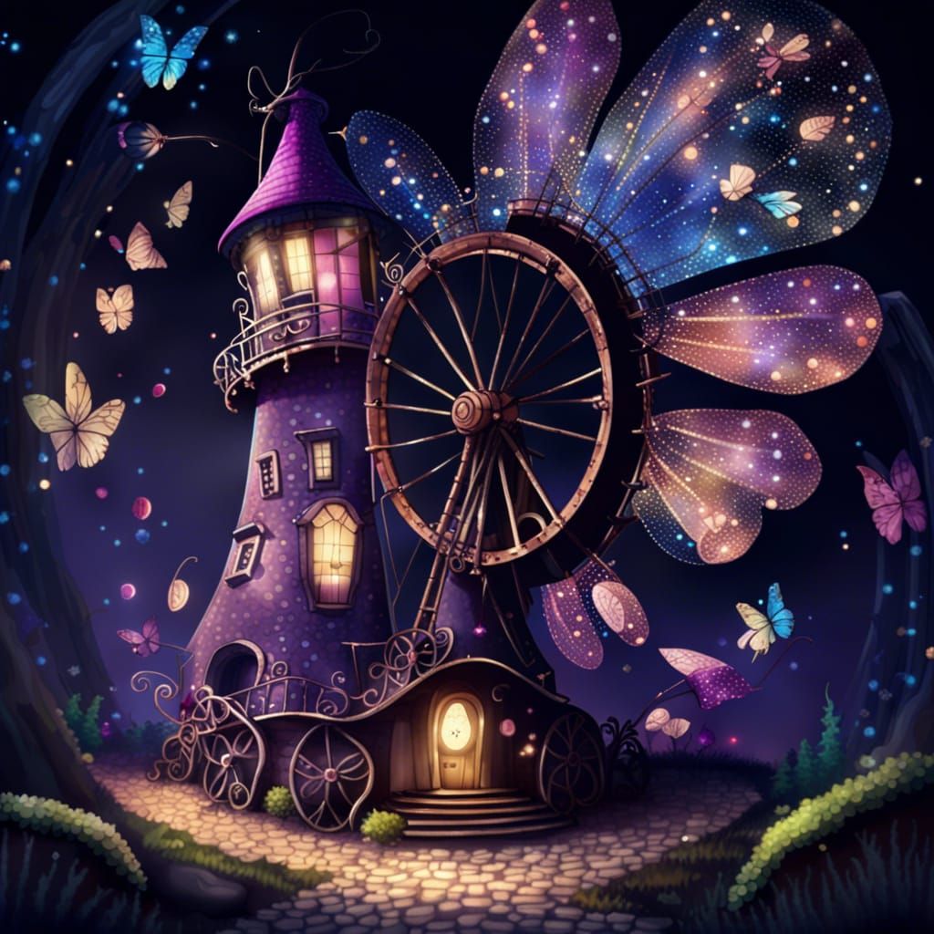 " Moulin à vent papillon "  by @Songedete