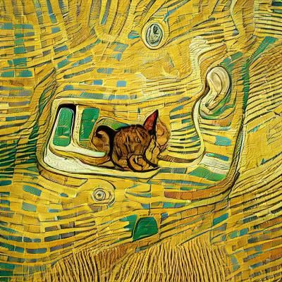 cat according to the Egyptians Van Gogh
