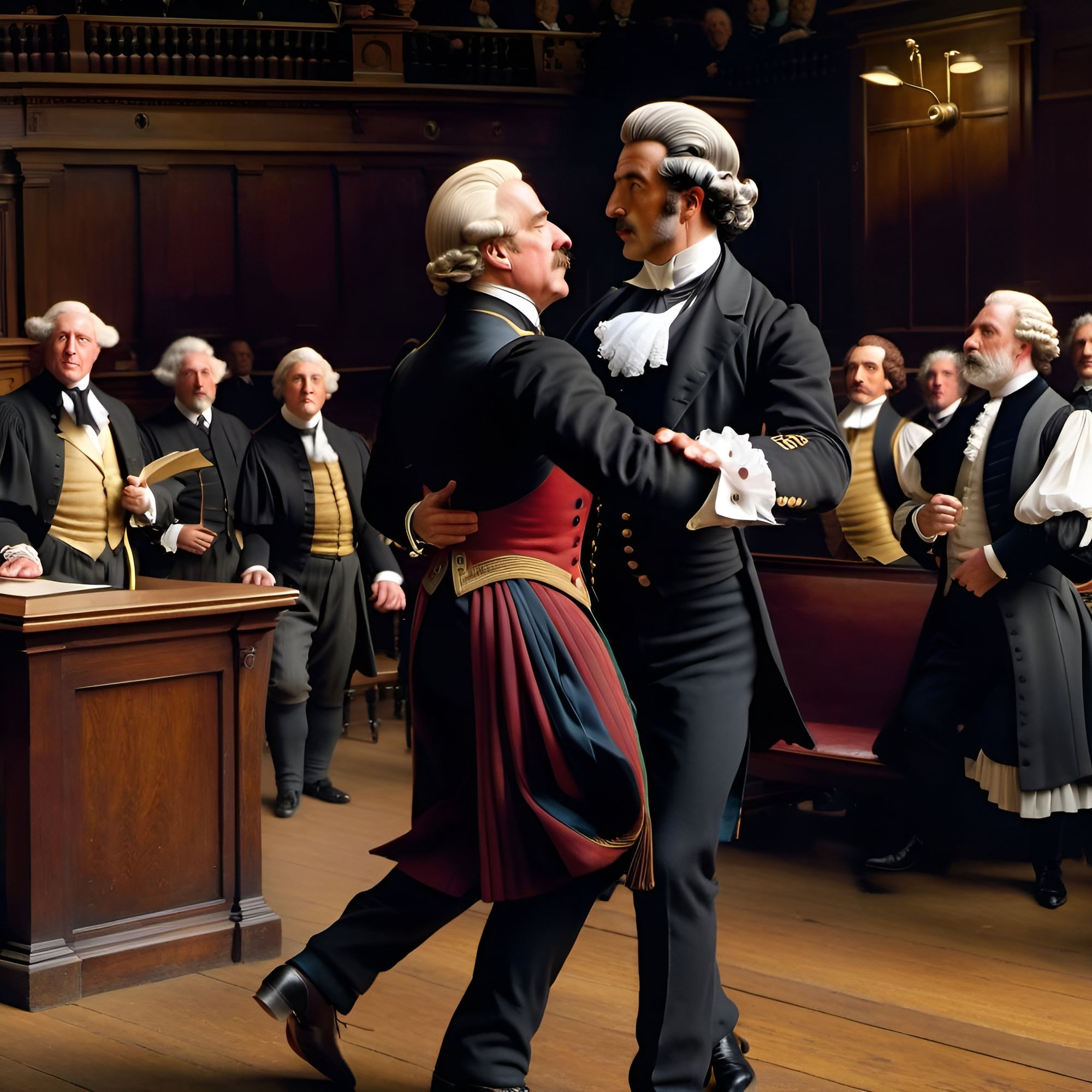 "My Lord, I object. Counsel is leading the witness!" 