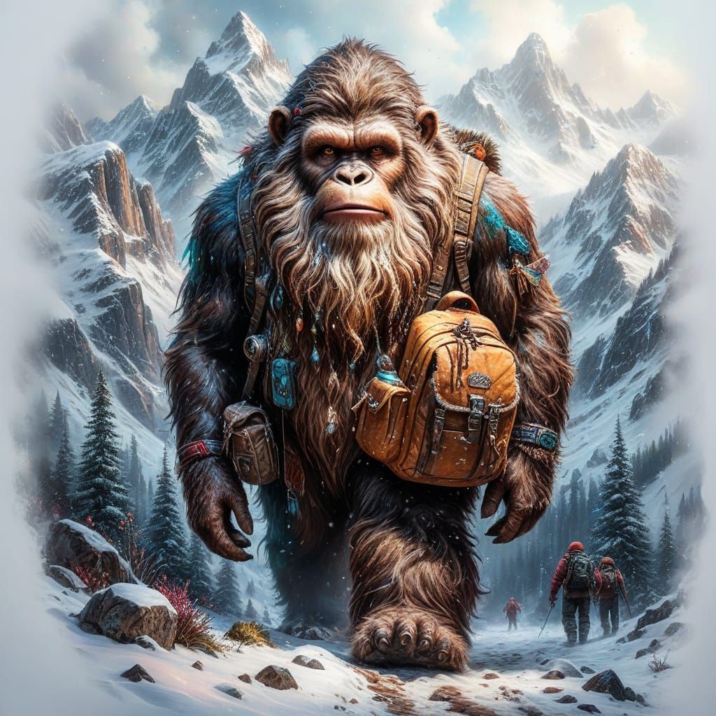 Bigfoot on a mission !!