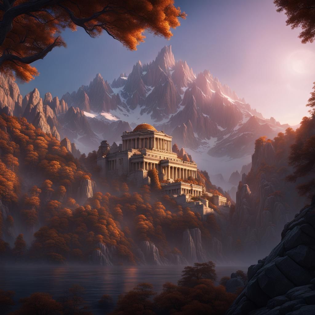 Mount Olympus at dawn
