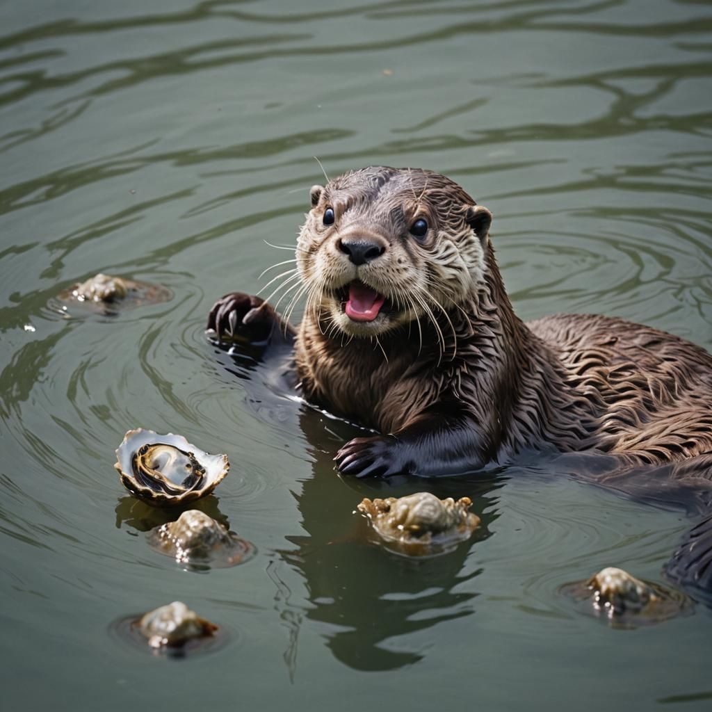 Oyster Otter - AI Generated Artwork - NightCafe Creator