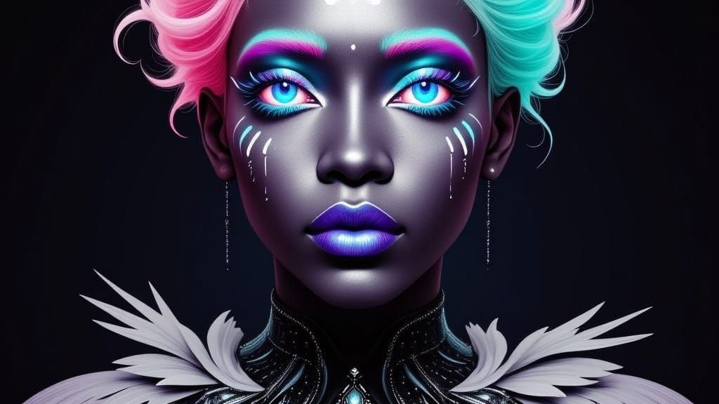  <lora:Darkangel Flux:1.0>