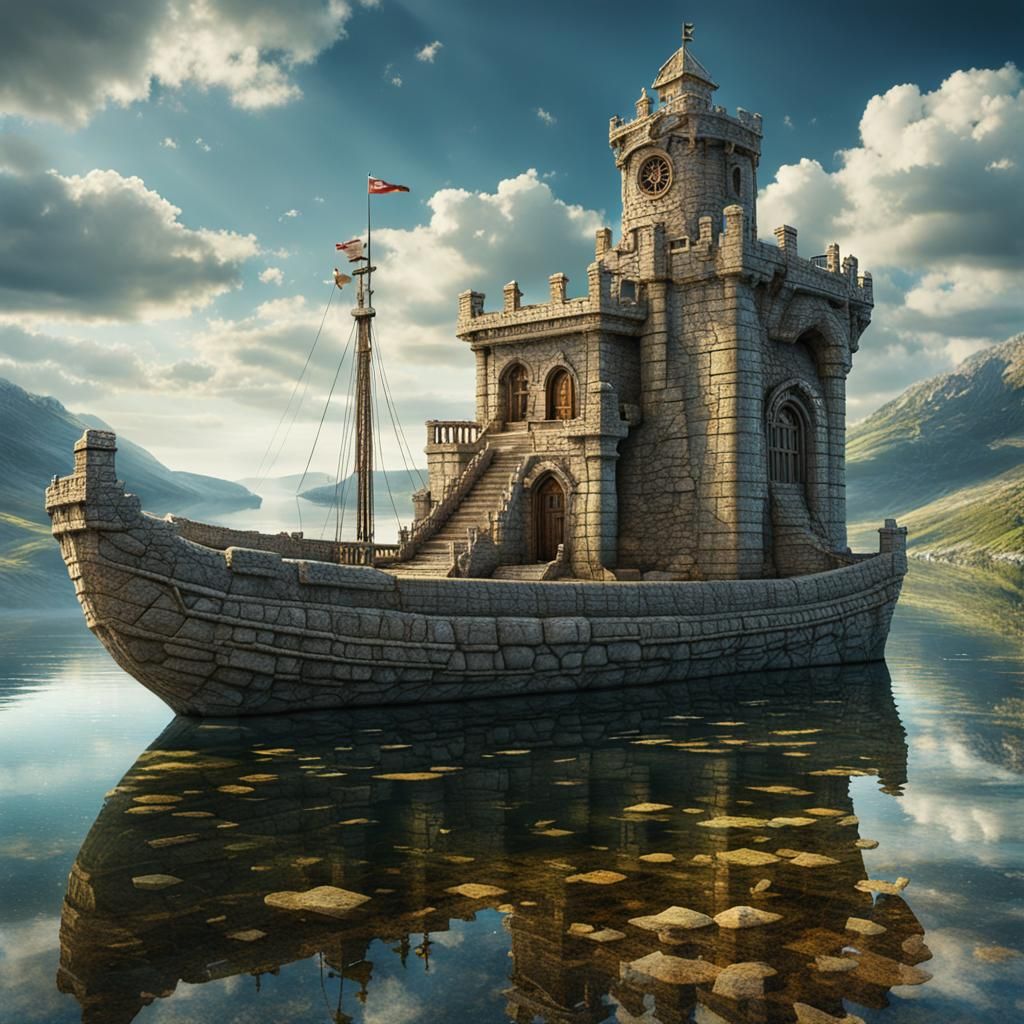 Castle boat - no need for a moat!  by @Soynuts