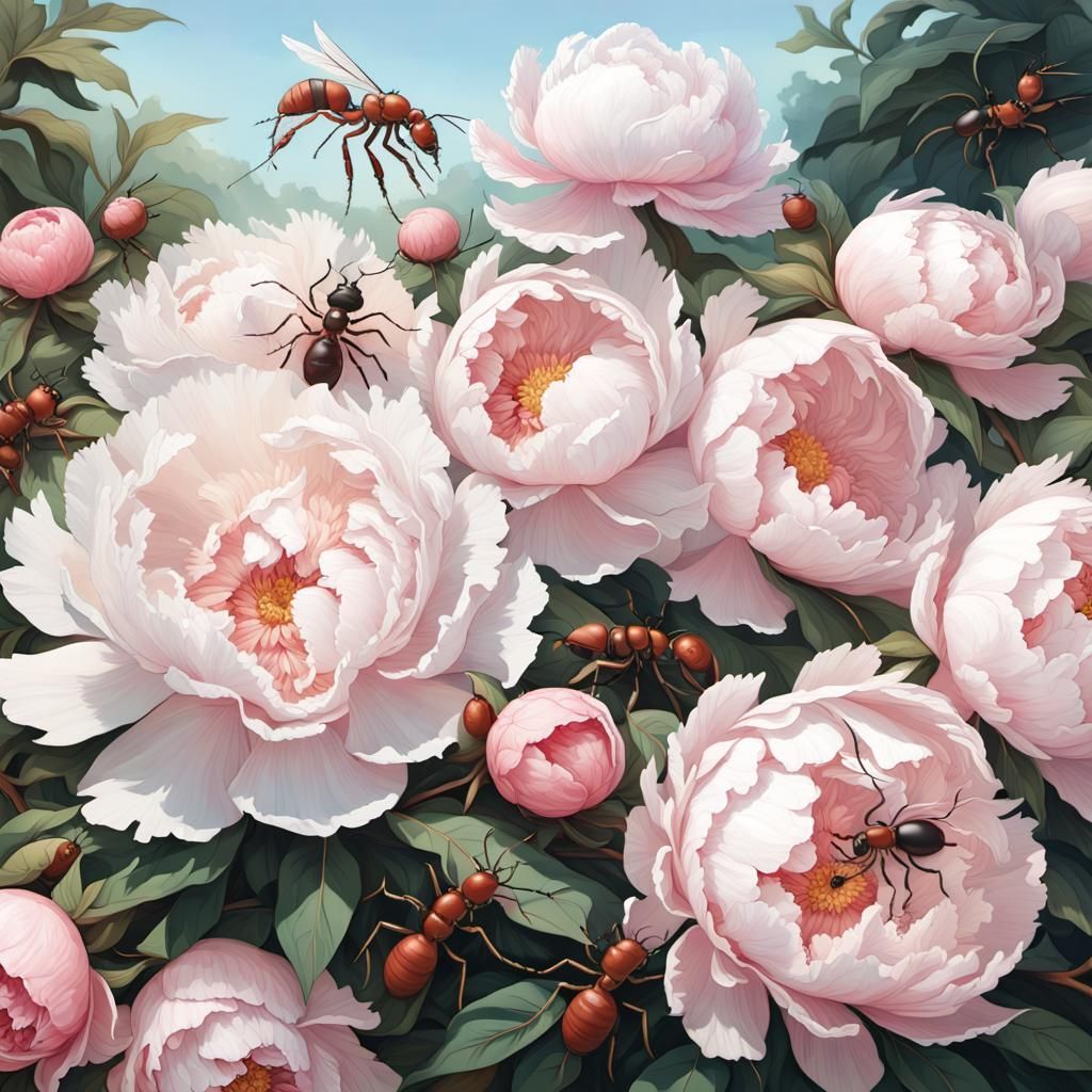 Pollinated Peonies Too