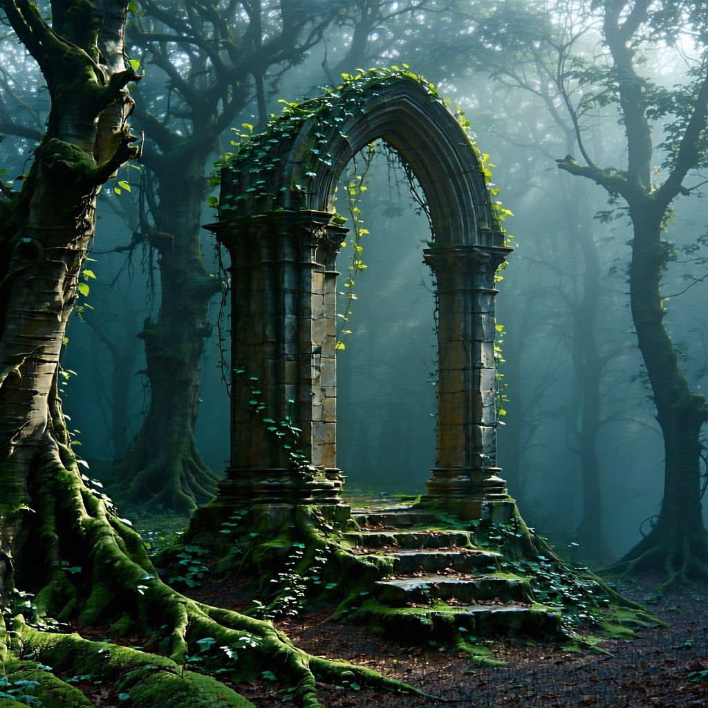 Cloaked in twilight's breath.