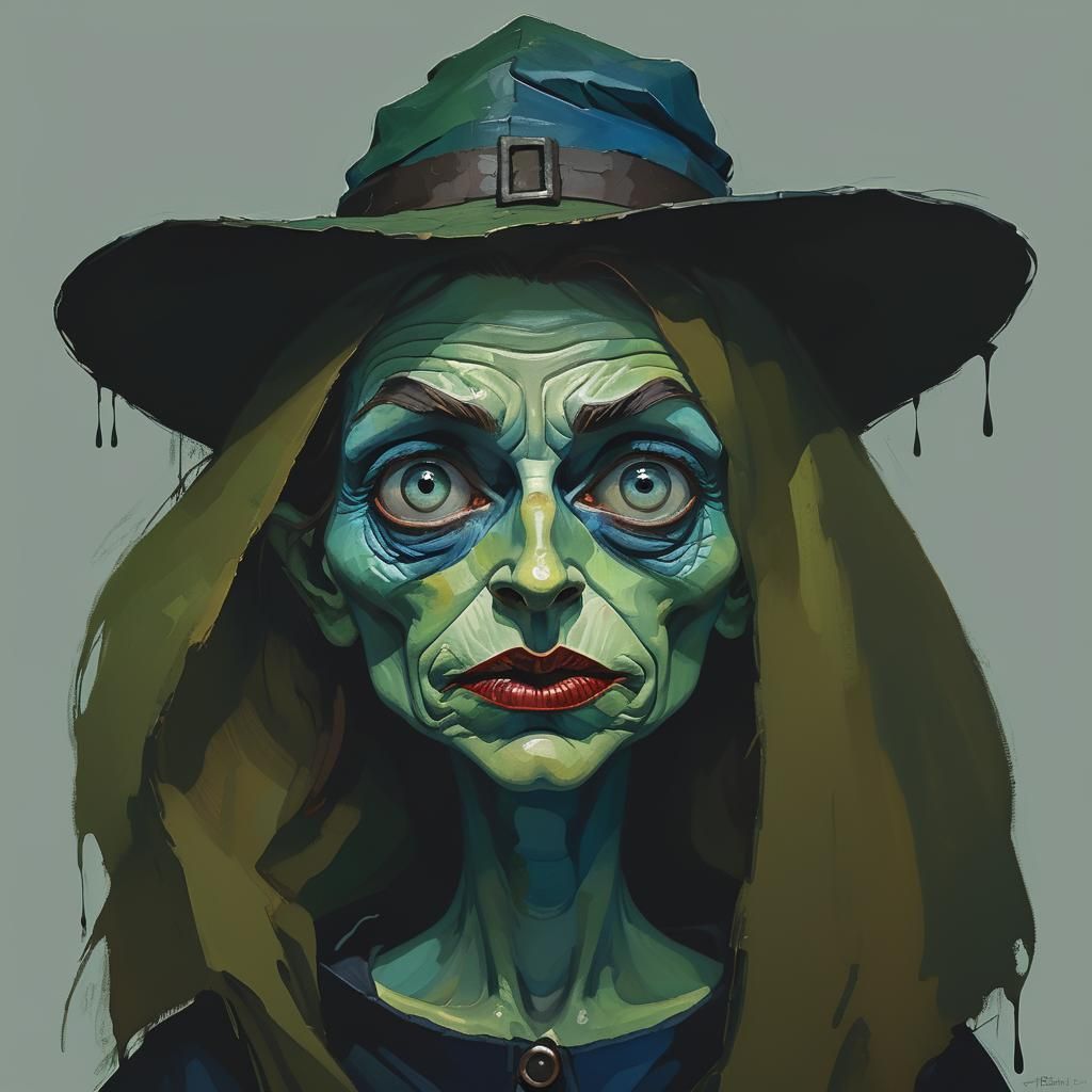 Old witch portrait 