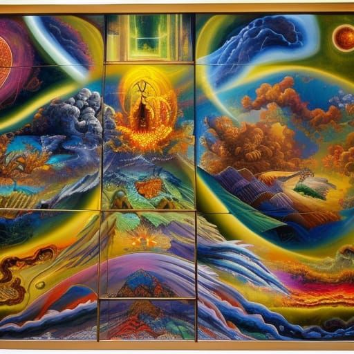 Full Scale cathedral mural: Energy, emission, eruption, generation ...