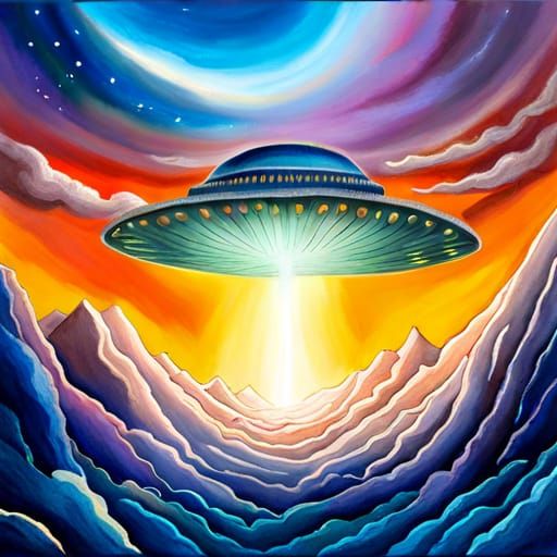 UFO - AI Generated Artwork - NightCafe Creator