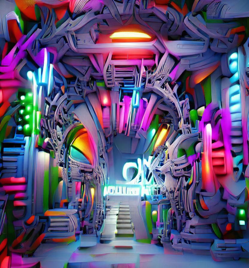 Entrance To Digital Oblivion - Ai Generated Artwork - Nightcafe Creator