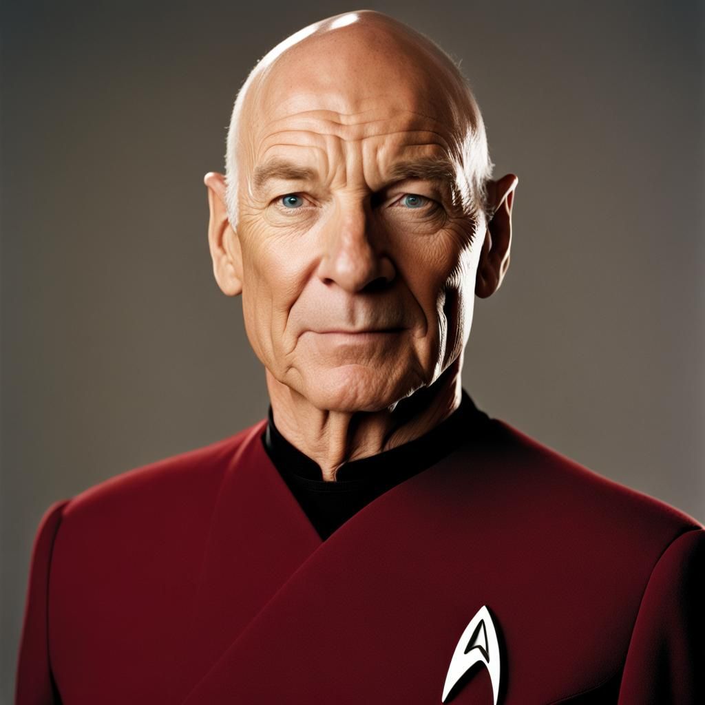 Jean-Luc Picard for Star Trek The Next Generation - AI Generated ...