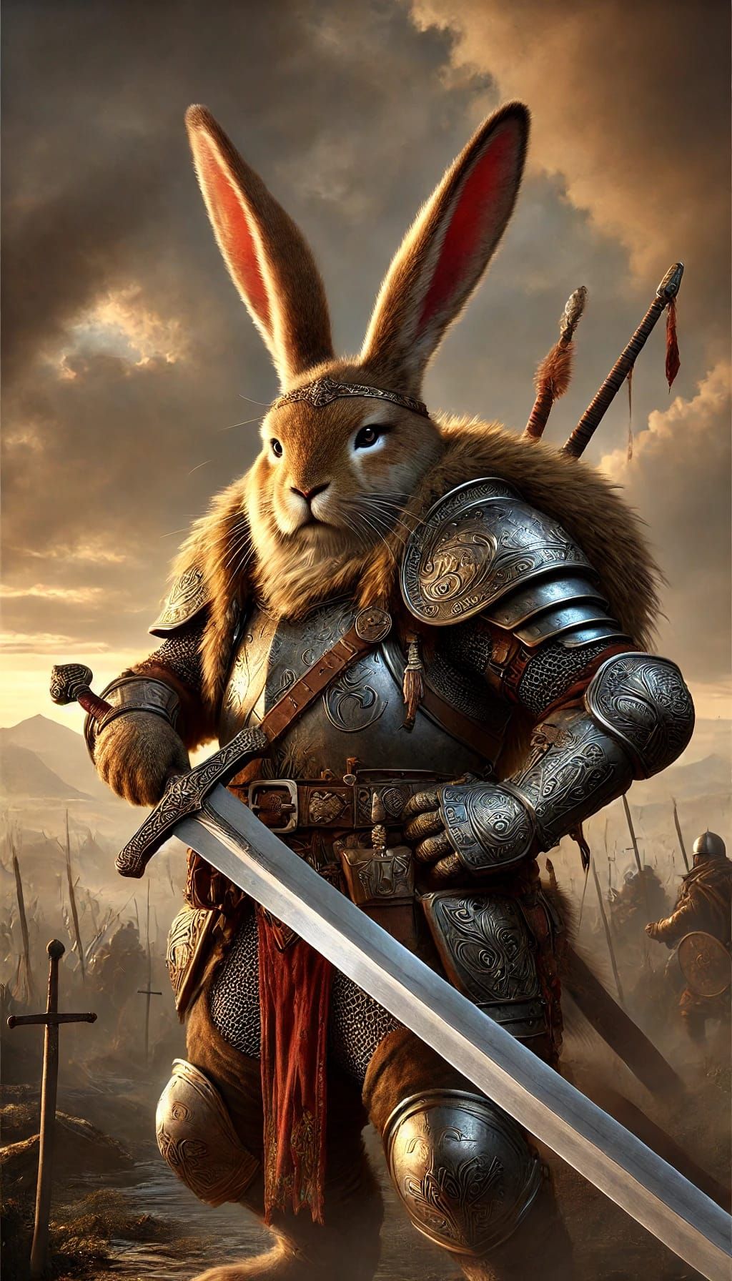 Harengon Adventurer: Valiant Warrior of the Dawn