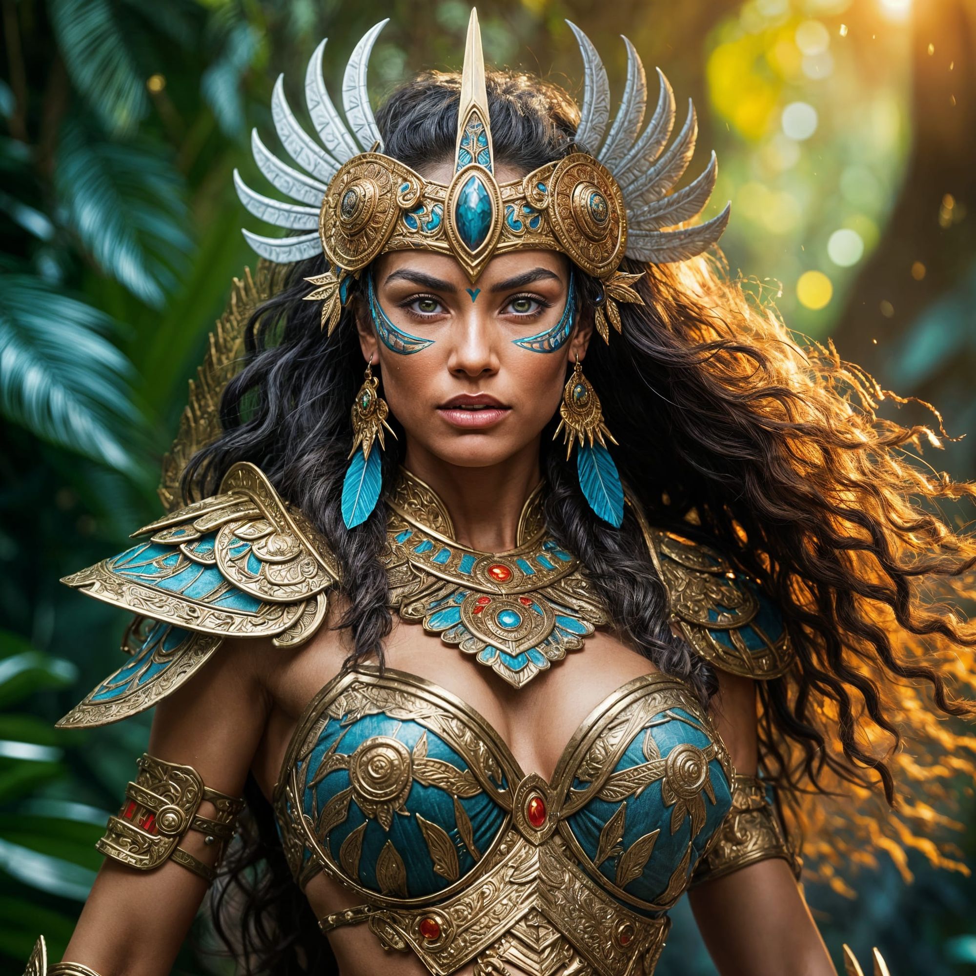 cyberpunk Amazon heroine