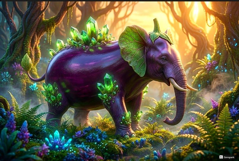 11/30/2025-Hybrid of Elephant-Eggplant-Epidote Art By Archan...