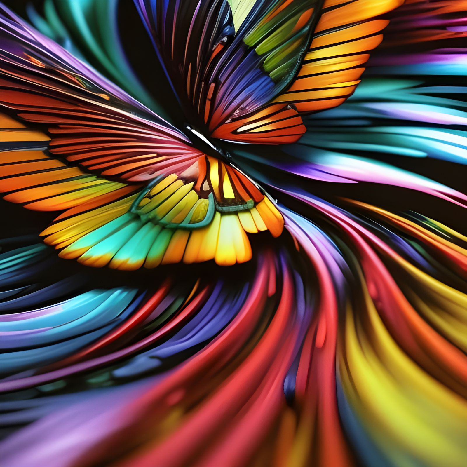 The colors of the butterfly  by @Freena