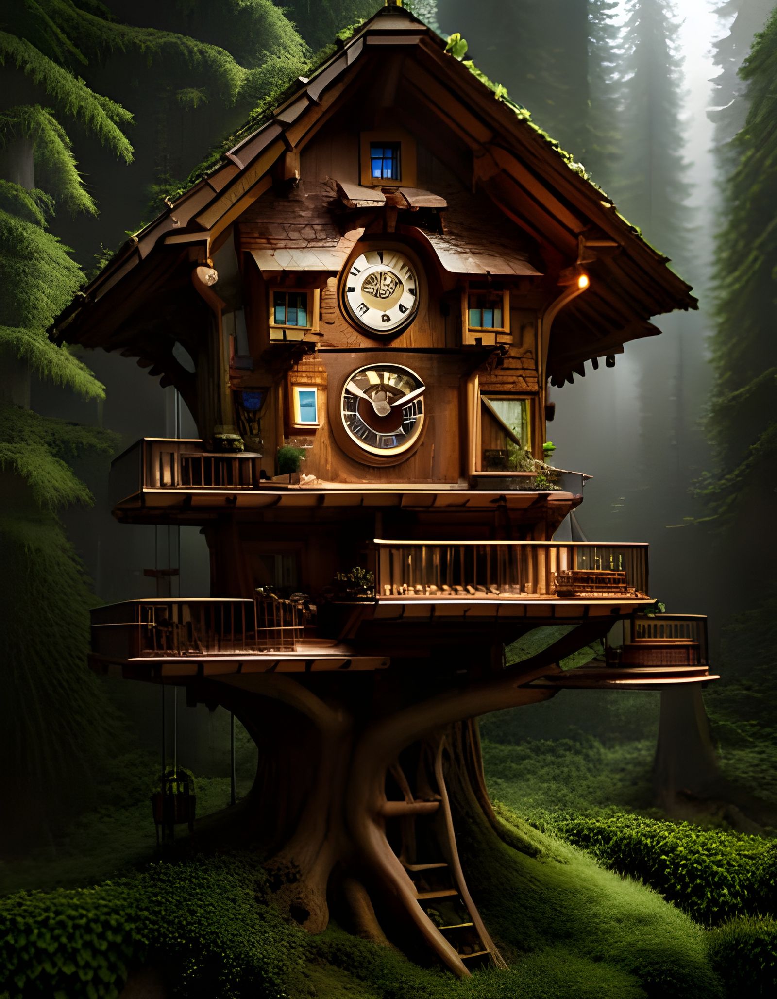 Black Forest Tree House  by @Dooboofay