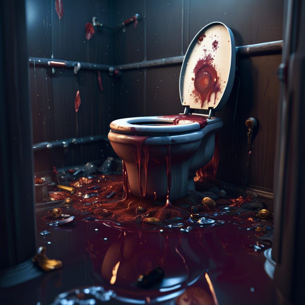 Clogged Toilet 🚽👍  by @litzfly