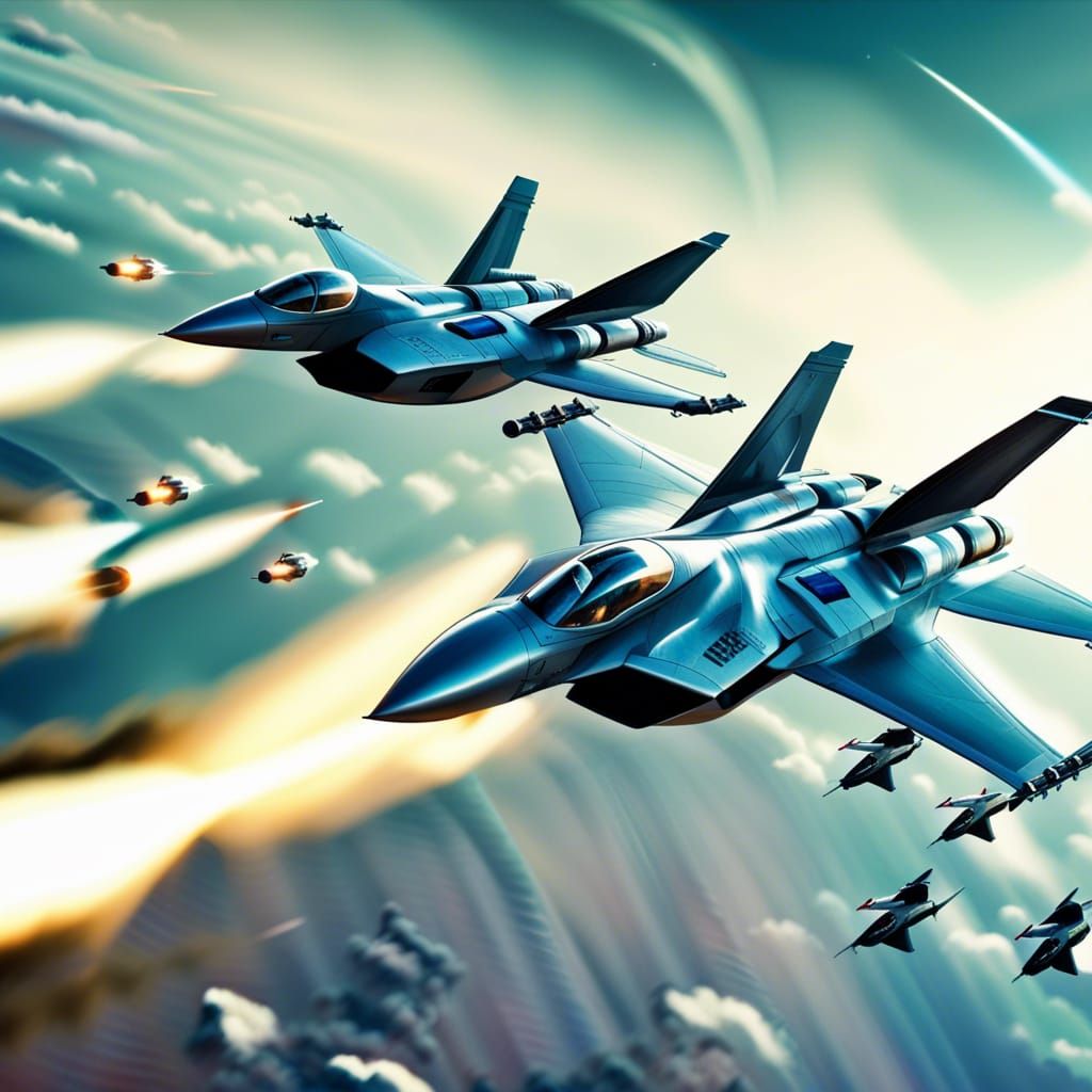 Jet fighters - AI Generated Artwork - NightCafe Creator