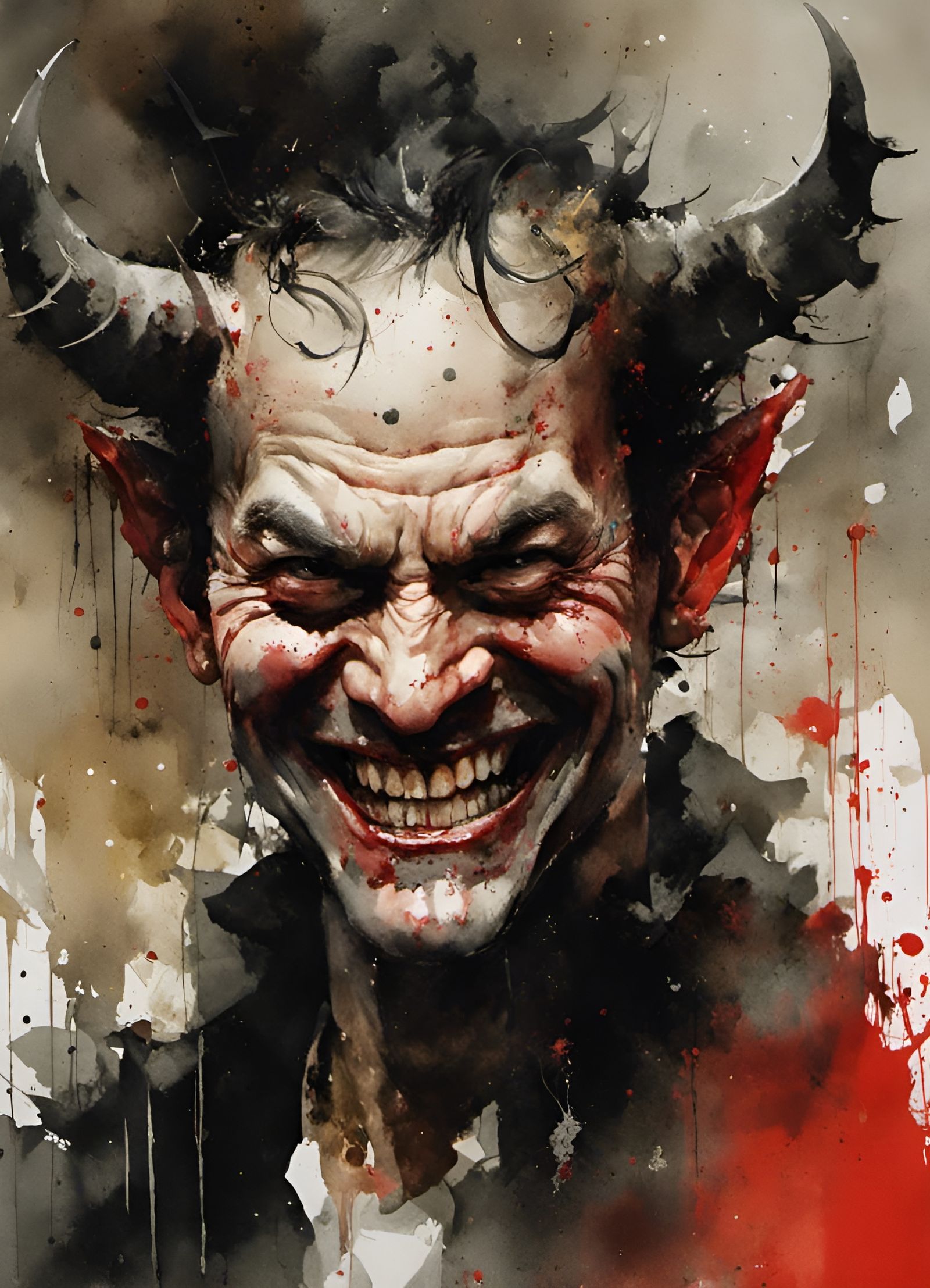 Demonic grin ...