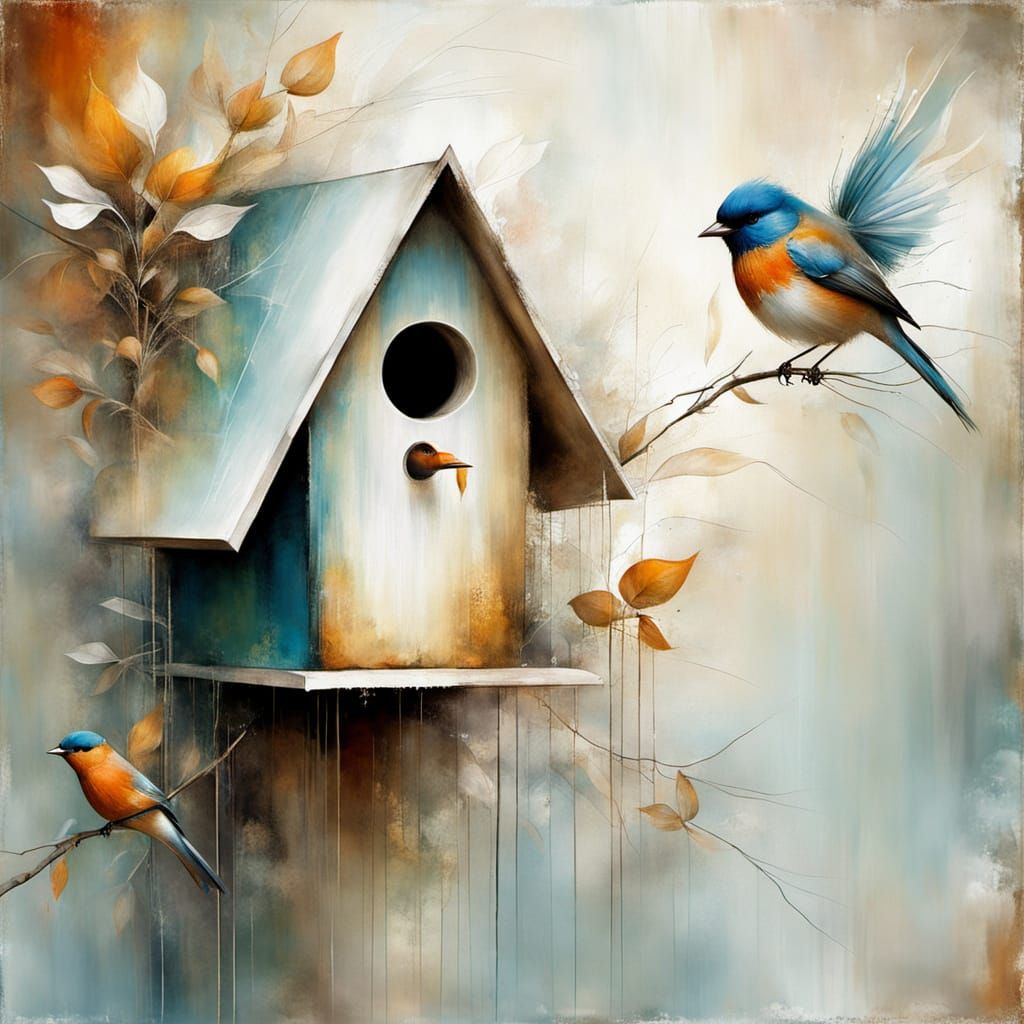 Birdhouse   by @GreenNails 