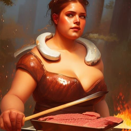 Who ordered the steak?