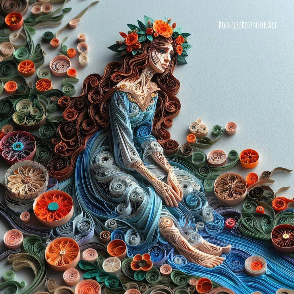 Ophelia - Paper Art