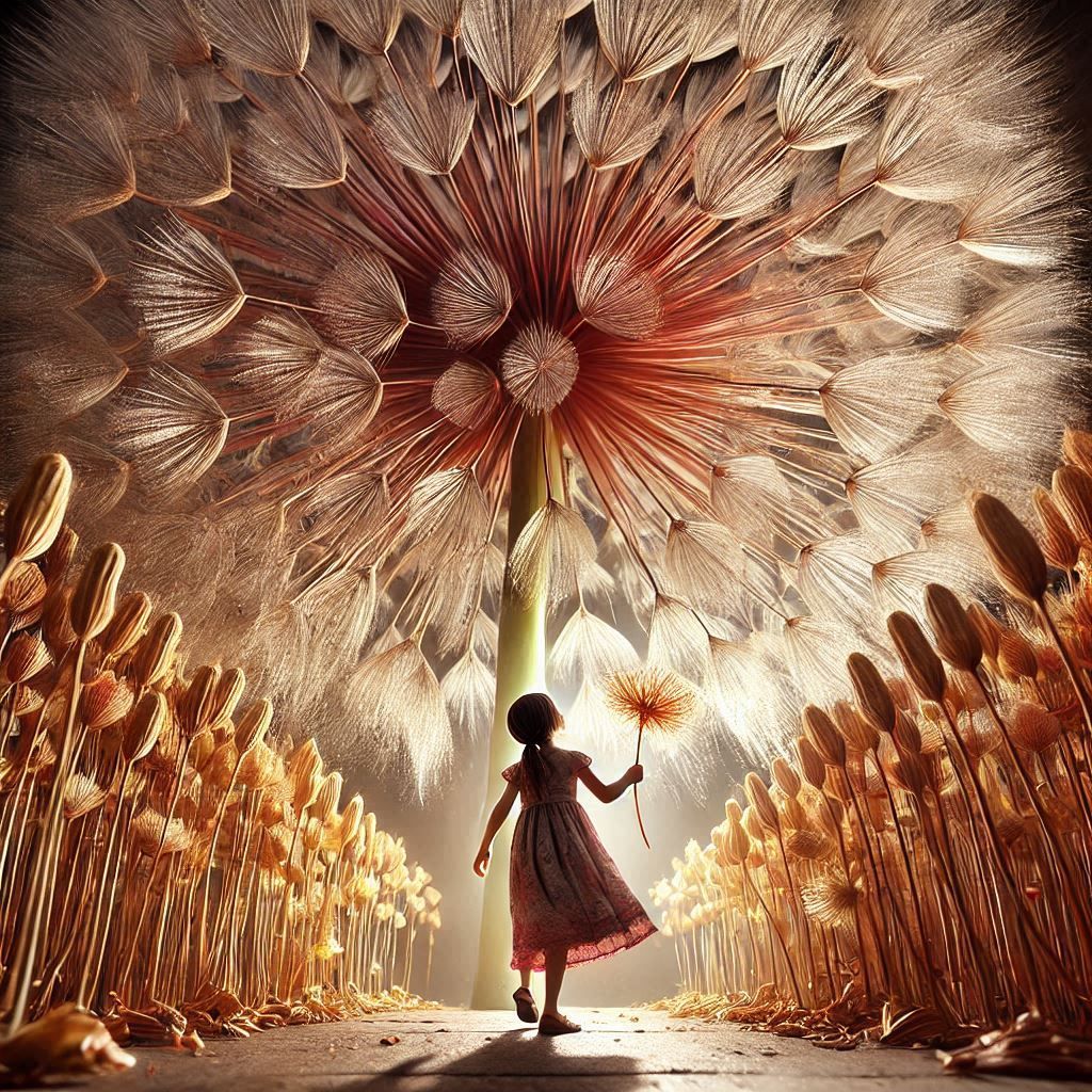 The magnificent dreams of little girls living near a field o...