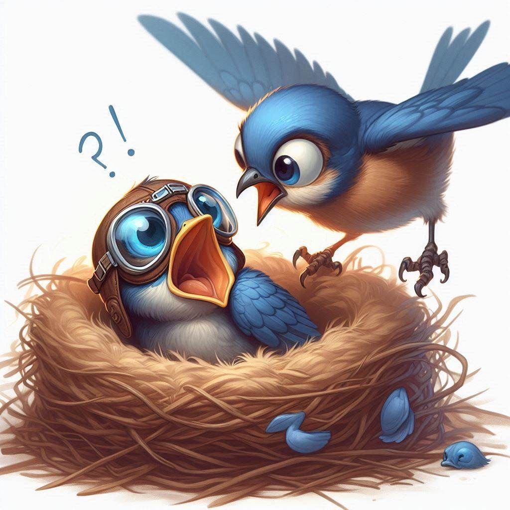 Billy Bluebird’s First Flight Day