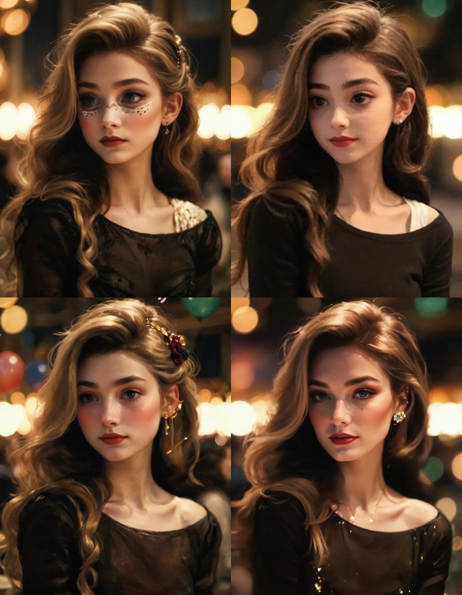 Blonde Woman at Paris Party