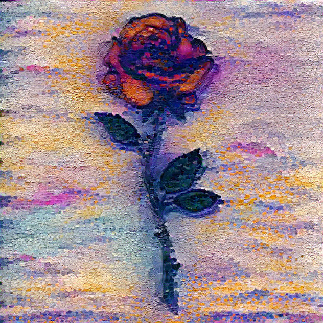 Dying rose