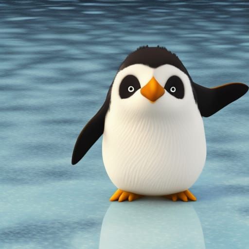 Penguin on an ice floe Biology Diagrams