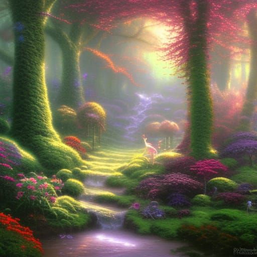 Enchanted fairy land forest
