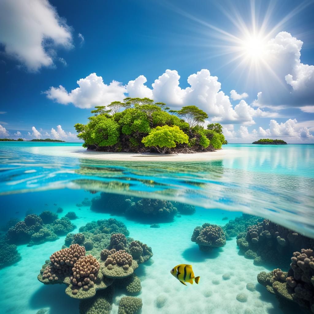 Tropical island  by @Blue Light