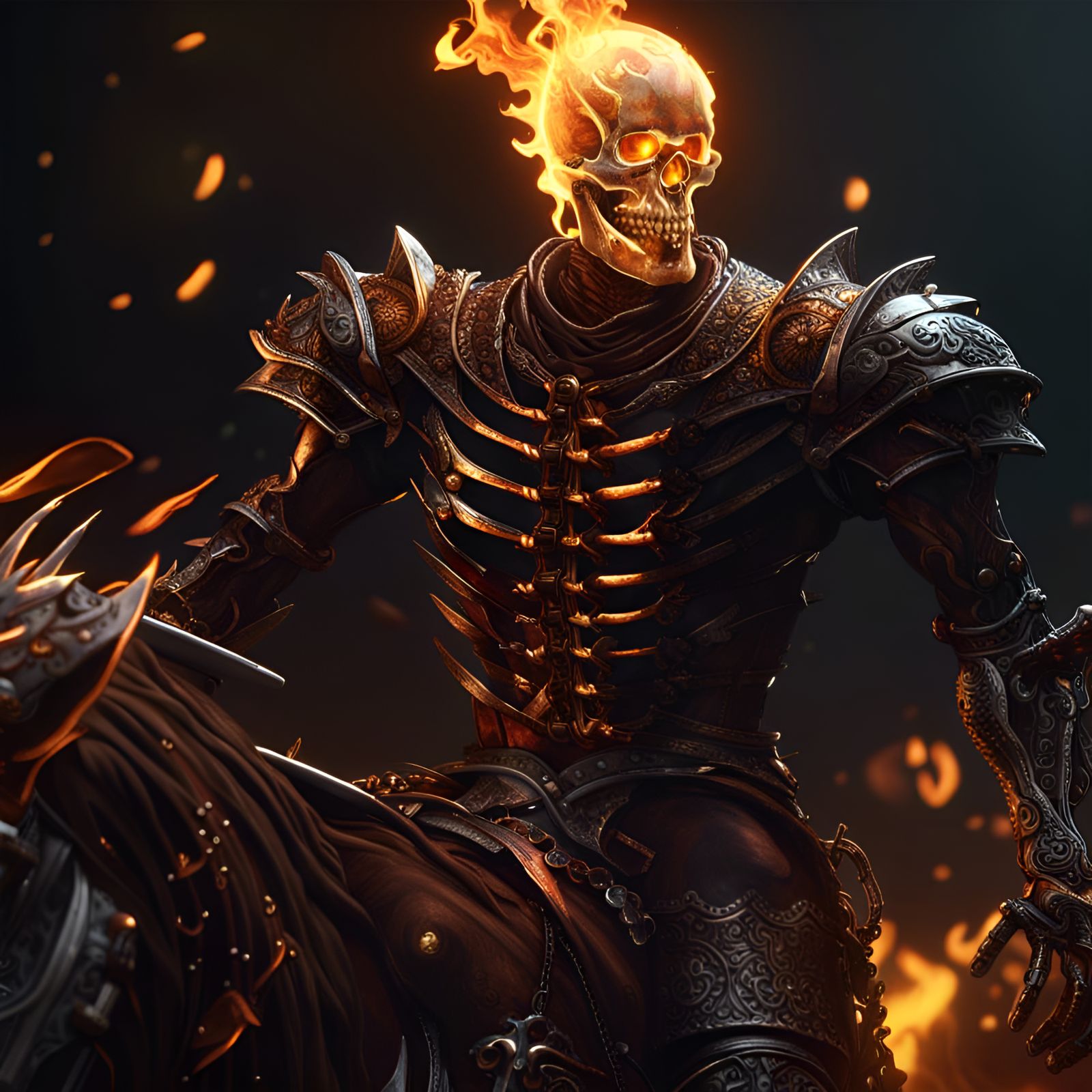 Ghost Rider - AI Generated Artwork - NightCafe Creator