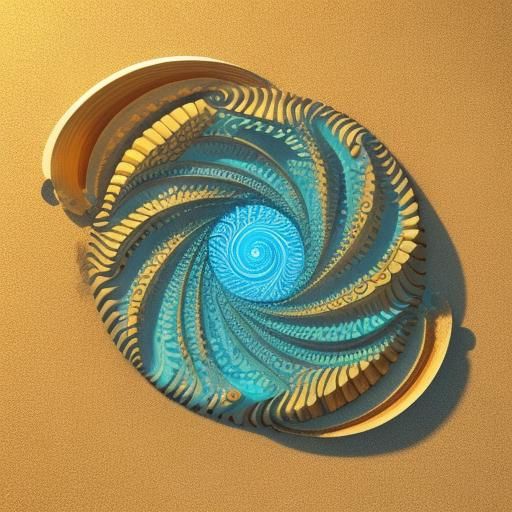 nautilus shell in bright light on sand