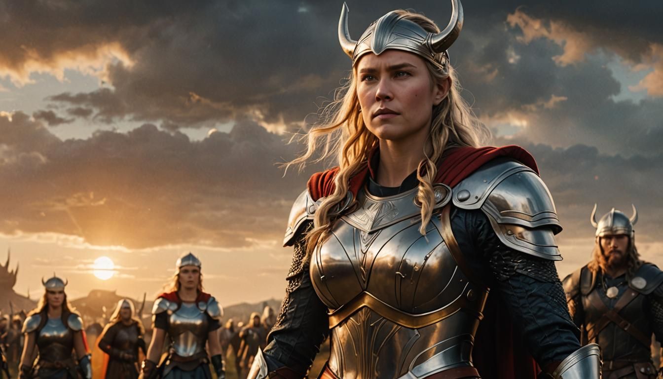 What If Mcu`s Thor Was A Woman? - Ai Generated Artwork - Nightcafe Creator