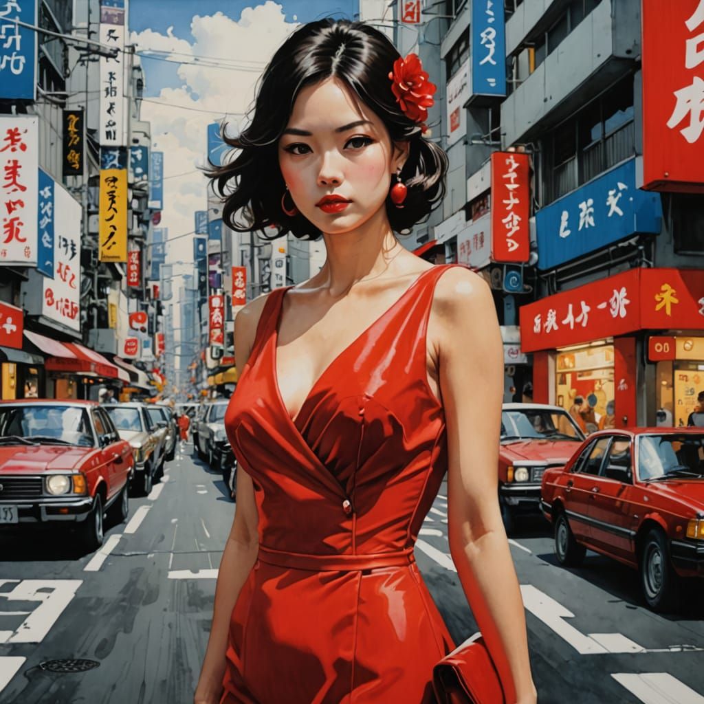 Dress red in Tokyo