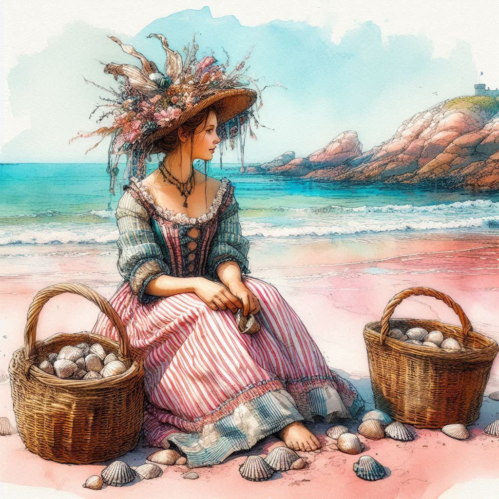 Breton shell fisherwoman
