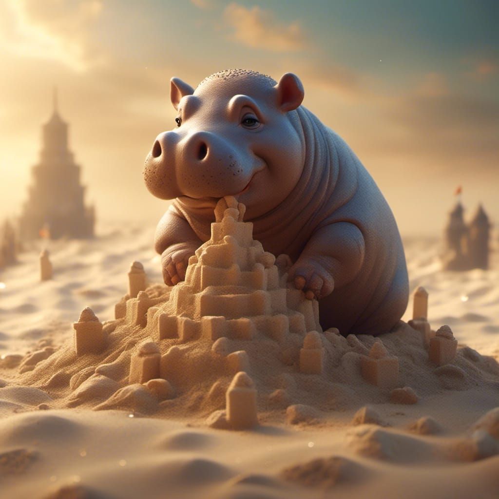 Hippo Sand Castle