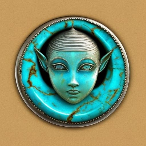 Elf Turquoise Coin