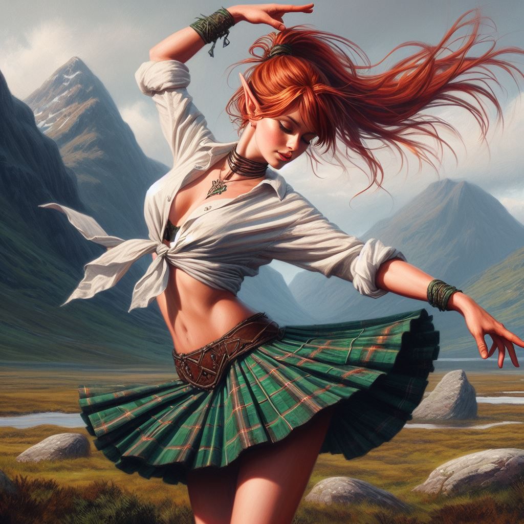 Dancing Highland Elf