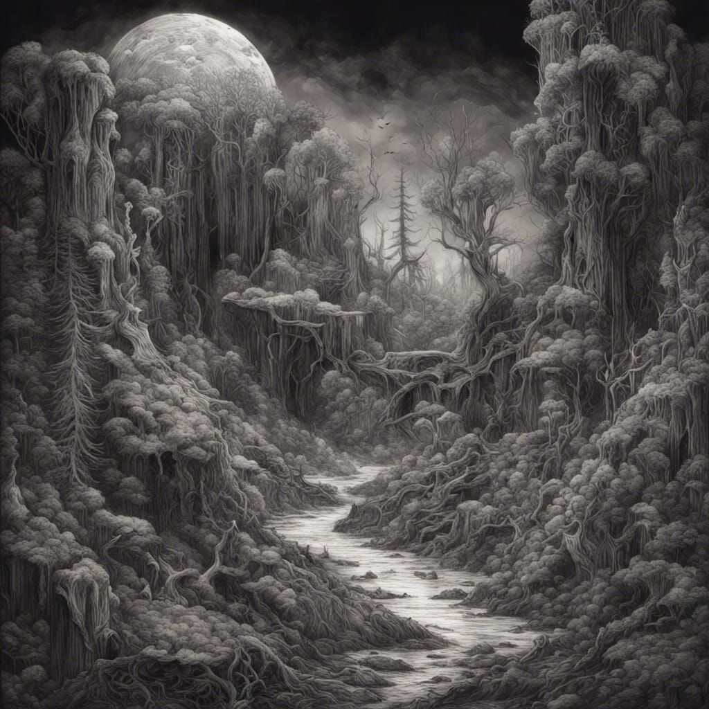 Black and White - AI Generated Artwork - NightCafe Creator