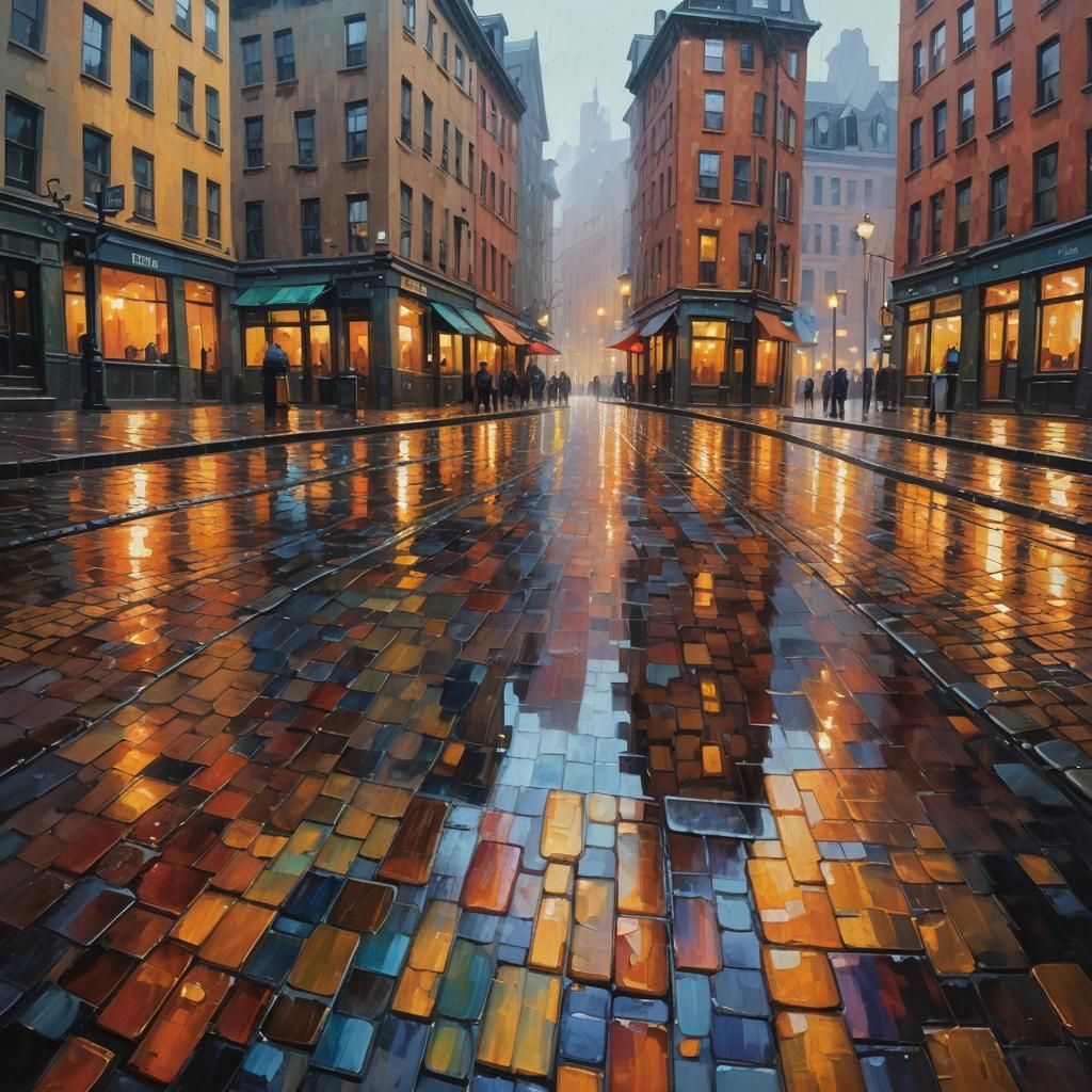 Une pluie colorée  by @Myhana