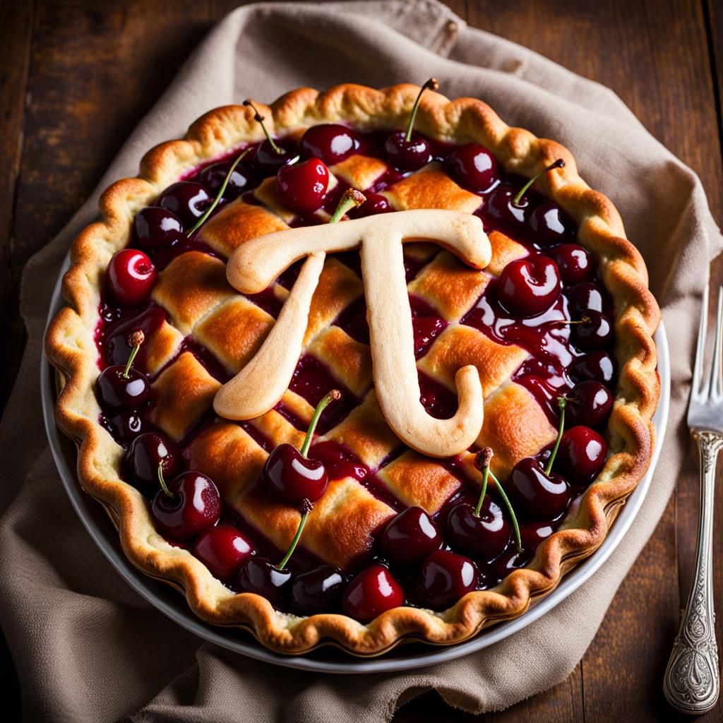 Cherry “Pi” Pie   by @Chelle